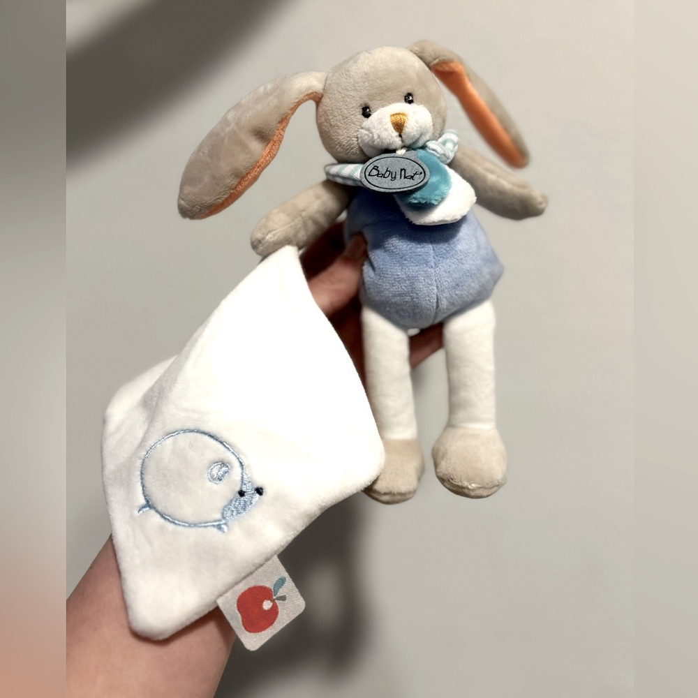 Baby Nat Euro Easter Bunny with Lovey Stuffed Animal Toy